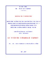Hoàn thiện công tác thẩm định tài sản đảm bảo trong cho vay khách hàng doanh nghiệp tại chi nhánh ngân hàng nông nghiệp và phát triển nông thôn tỉnh quảng trị 