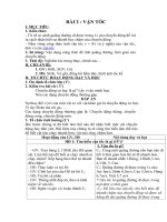 Tải Giáo án môn Vật lý lớp 8 bài 2 - Vận tốc