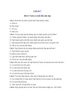 Tải Trắc nghiệm Lịch sử 7 bài 8 - Nước ta buổi đầu độc lập