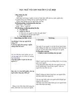 Tải Giáo án môn Ngữ văn lớp 7 bài 58 - Tục ngữ về con người và xã hội