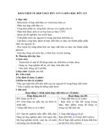 Tải Giáo án môn Hóa học lớp 9 bài 42 - Khái niệm về hợp chất hữu cơ và hoá học hữu cơ