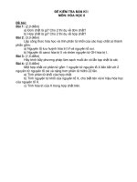 Download Đề thi và đáp án kiểm tra giữa HKI hóa học 8