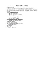 Tải Giáo án môn Sinh học lớp 7 bài 18 - Kiểm tra 45 phút