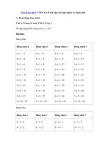 Tải Giải Toán lớp 3 VNEN bài 5: Ôn tập các bảng nhân và bảng chia - Giải bài tập Toán VNEN lớp 3