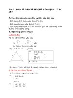 Định lí Ta-lét trong tam giác