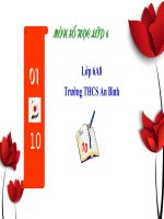 Toán 6- Bài 10 Tính chất chia hết của một tổng – THCS An Bình