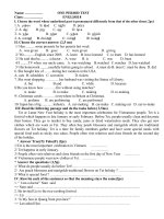 Download Một số đề kiểm tra 1 tiết số 4 môn tiếng anh 8