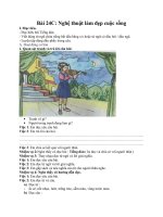 Tiếng Việt lớp 3 - bài  24C : Nghệ thuật làm đẹp cuộc sống.