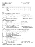 Download Đề kiểm tra 15 phút chương II sinh học 10 hay