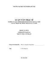 Nghiên cứu quá trình khởi hành ô tô sử dụng ly hợp ma sát trong hệ thống truyền lực cơ khí 