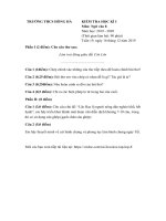 Tải Đề thi học kì 1 lớp 8 môn Ngữ văn Trường THCS Hồng Hà năm học 2019 - 2020 - Đề kiểm tra HK 1 lớp 8 môn Văn