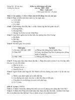Download Đề kiểm tra cuối năm lịch sử 8 THCS Thụy An 2009 2010