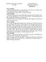 Download Đề thi HKII môn sinh học 12-THPT Thạch Thanh I