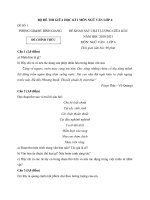 Đề thi văn lớp 6 giữa học kì 2 năm học 2020-2021