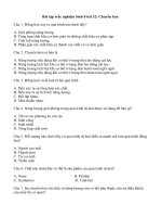 Tải Trắc nghiệm Sinh học 8 bài 32: Chuyển hóa - Bài tập trắc nghiệm Sinh học 8 có đáp án