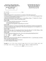 Download Đề kiểm tra HKI hóa học khối 10 - có đáp án