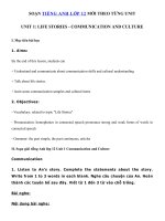 Tải Unit 1 lớp 12 Communication and Culture - Soạn Communication and Culture Unit 1 lớp 12 Life Stories đầy đủ nhất