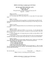 Download Đề thi HSG cấp huyện môn sinh học 9- có đáp án