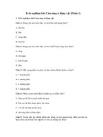 Tải Trắc nghiệm bài Cảm ứng ở động vật (Phần 1) - Để học tốt môn Sinh học lớp 11