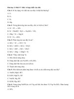 Tải Trắc nghiệm Hóa học lớp 11 bài 17: Silic và hợp chất của silic - Bài tập trắc nghiệm Hóa học lớp 11 có đáp án