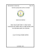 Thực trạng kiến thức và thực hành chăm sóc ống thông tiểu của điều dưỡng viên tại viện bỏng quốc gia năm 2019 