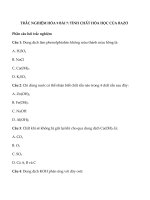 Tải Trắc nghiệm Hóa học 9 bài 7 - Tính chất hóa học của bazơ