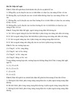 Tải Trắc nghiệm Sinh học lớp 11 bài 28: Điện thế nghỉ - Bài tập trắc nghiệm sinh học 11 có đáp án