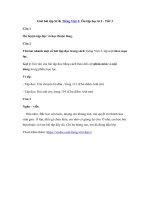 Tải Giải bài tập SGK Tiếng Việt lớp 2: Ôn tập học kì I - Tiết 3 - Giải bài tập SGK Tiếng Việt 2 tập 1