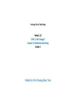 Unit 5: He's happy! (week 23) lesson 1+2