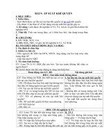 Tải Giáo án môn Vật lý lớp 8 bài 13 - Áp suất khí quyển