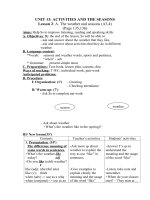 Tải Giáo án Tiếng Anh lớp 6 Unit 13: Activities and the seasons - Lesson 2 - Giáo án điện tử môn Tiếng Anh lớp 6