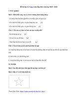 Tải Đề thi học kì 1 lớp 1 môn Đạo Đức năm học 2019 - 2020 - Đề kiểm tra học kì 1 môn Đạo Đức lớp 1