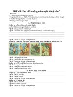 Tiếng Việt lớp 3 - bài 24B: Em biết những môn nghệ thuật nào?