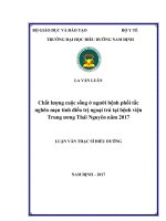 Chất lượng cuộc sống ở người bệnh phổi tắc nghẽn mạn tính điều trị ngoại trú tại bệnh viện trung ương thái nguyên năm 2017 