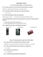 Lớp 4 - Tuần 22 - Môn Khoa học