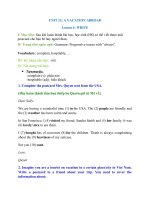 TUAN 8- TIET 2- UNIT 12: WRITE