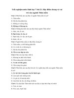 Tải Trắc nghiệm môn Sinh học 7 bài 21 - Đặc điểm chung và vai trò của ngành Thân mềm