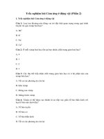 Tải Trắc nghiệm bài Cảm ứng ở động vật (Phần 2) - Để học tốt môn Sinh học lớp 11