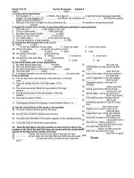 Download Đề kiểm tra HKII môn tiếng anh lớp 8