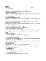 Tuần 9, 10- Tiết 1,2- CN6- Bài 21-Tổ chức bữa ăn hợp lý trong gia đình.