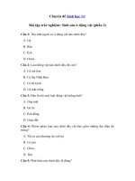 Tải Trắc nghiệm bài Sinh sản ở động vật (phần 2) - Để học tốt môn Sinh học lớp 11