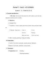 Tải Giáo án Tiếng Anh 6 Unit 2: At school - Giáo án điện tử môn Tiếng Anh lớp 6