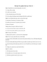 Tải Trắc nghiệm Sinh học 10 bài 14: Enzim và vai trò của enzim trong sự chuyển hoá vật chất - Trắc nghiệm Sinh học 10 có đáp án