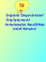 Tiết 11: Nhạc sĩ Đỗ Nhuận với bài hát “Hành quân xa” - Website Trường THCS Phan Bội Châu - Đại Lộc - Quảng Nam