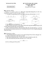 Download Đề thi tuyển sinh vào lớp 10 THPT môn lý tỉnh Hà tĩnh