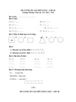 đề cương ôn tập khối 12345 môn toán tiếng việt