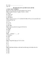 tải đề cương ôn tập môn Toán + Tiếng việt lớp 4B