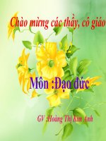 Đạo đức - Bài 8 Giữ trật tự vệ sinh nơi công cộng