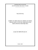 Nghiên cứu định lượng một số hoạt chất trong thuốc kháng sinh bằng phương pháp phổ hồng ngoại kết hợp với thuật toán hồi quy đa biến