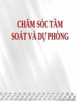 CHĂM sóc tầm SOÁT và dự PHÒNG (y học GIA ĐÌNH) 
